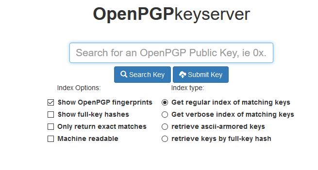 OpenPHPkeyserver